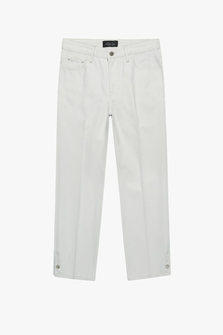GL Snap Pants-Cream Gray