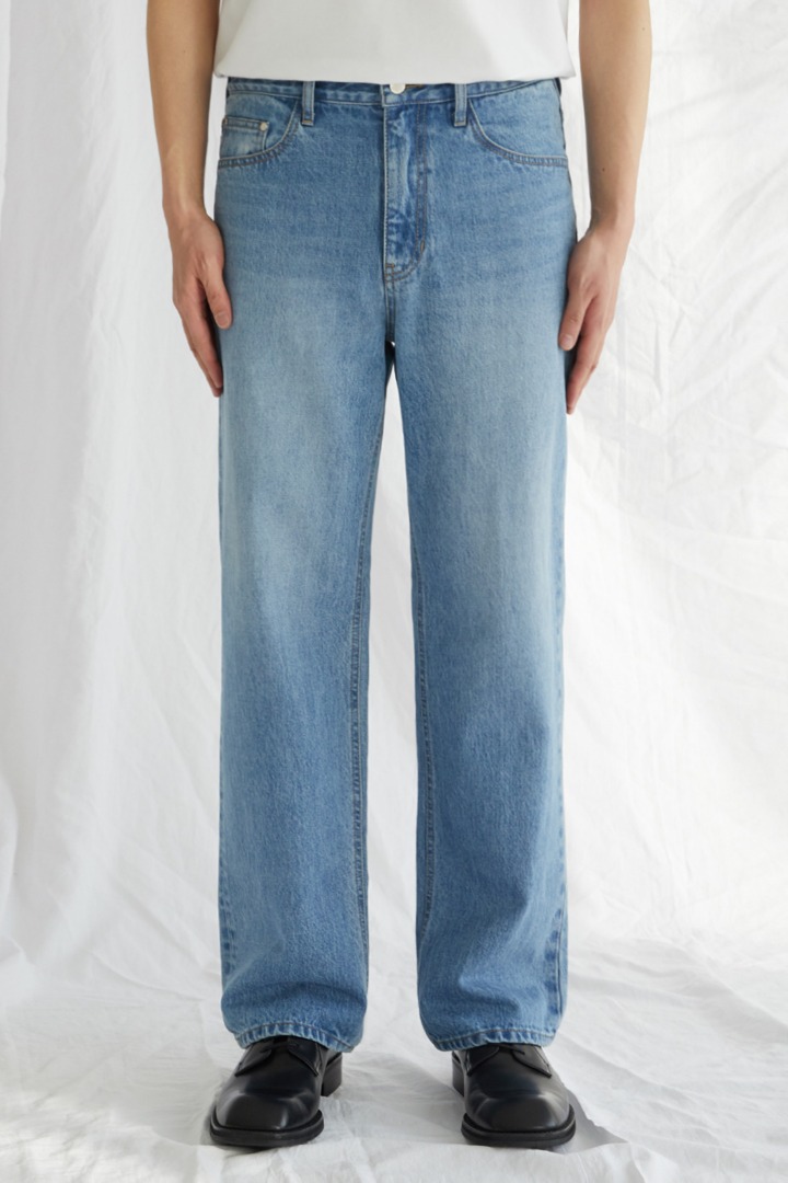 GL Wide Jeans - Mid Blue / Wide